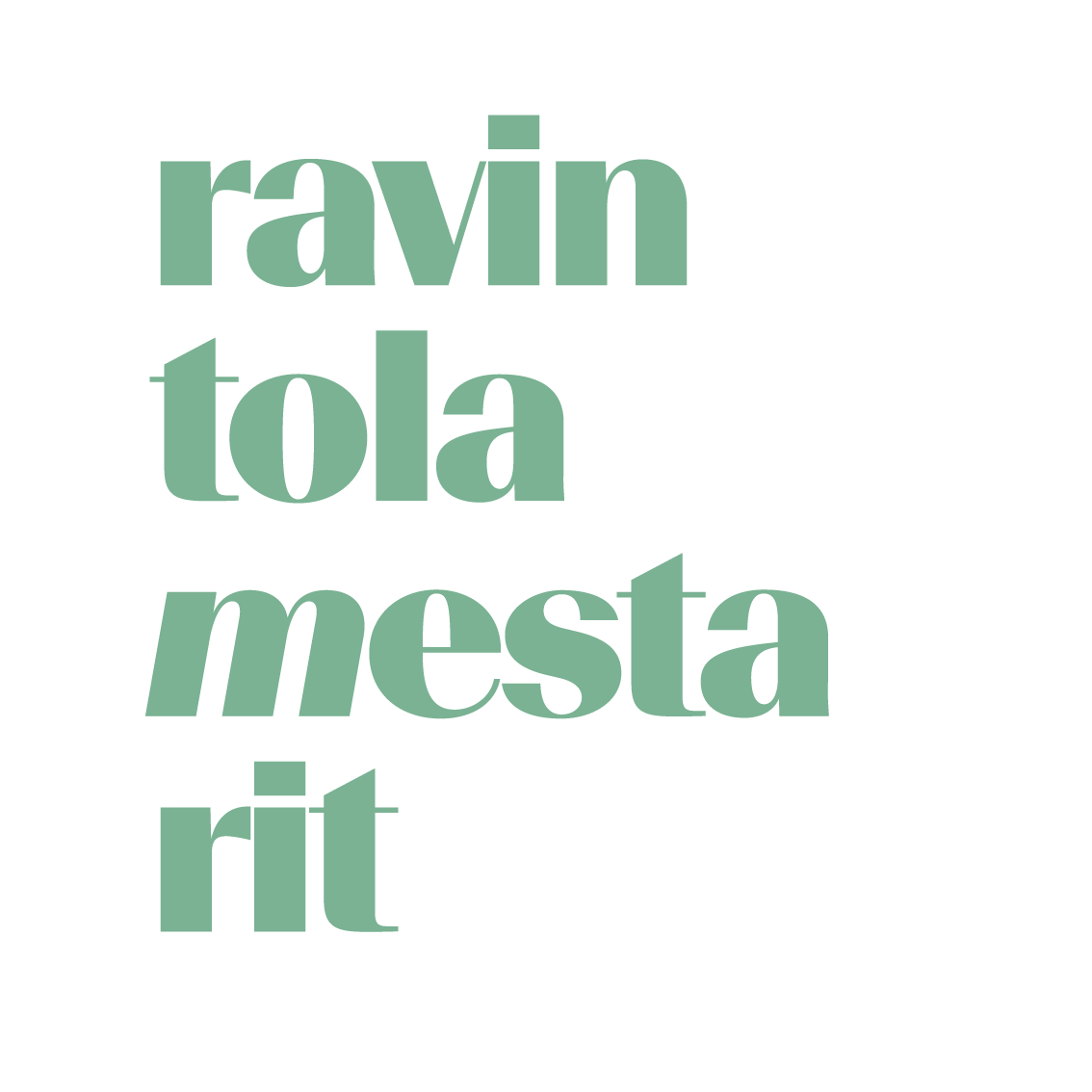 Ravintolamestarit logo vihreällä