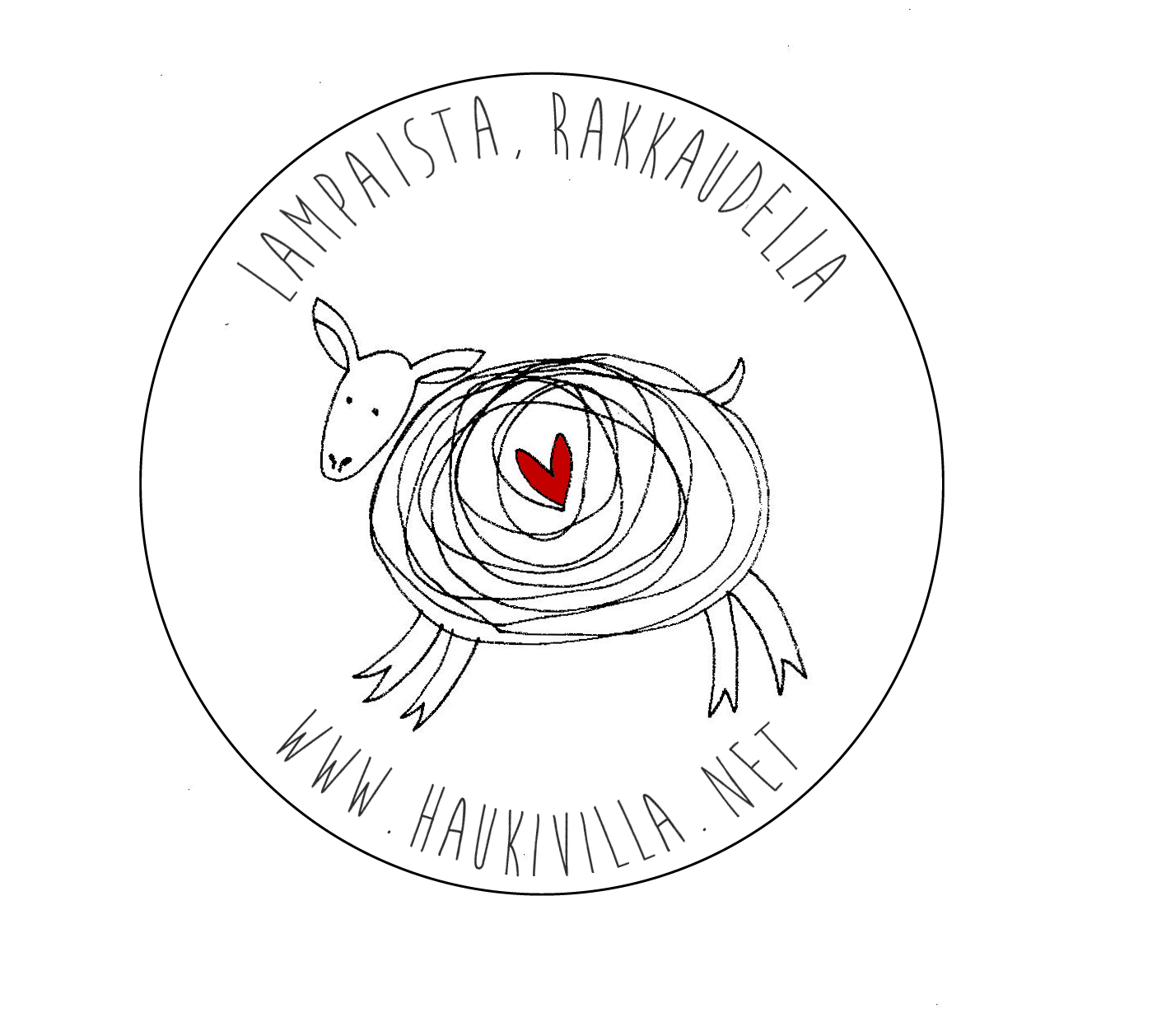 Lammastila Haukivillan logo.